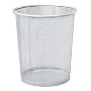 Office Net Dustbin Silver